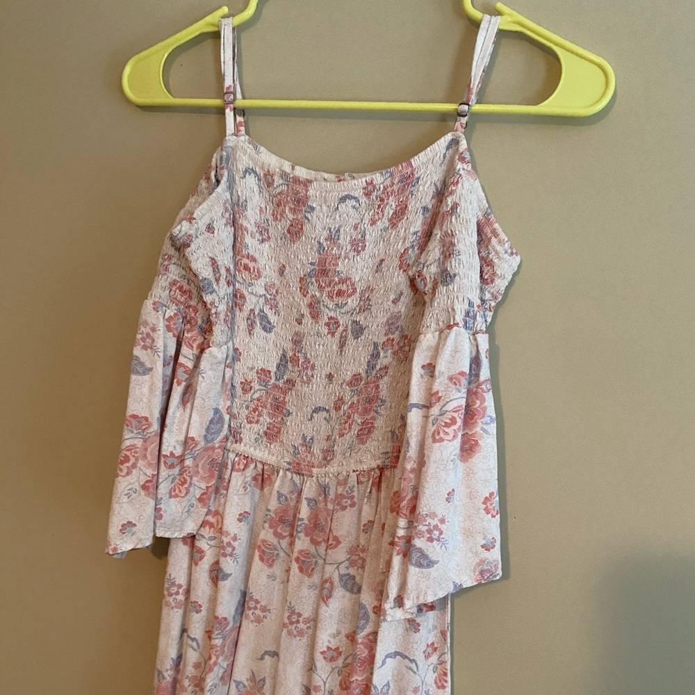 white floral romper